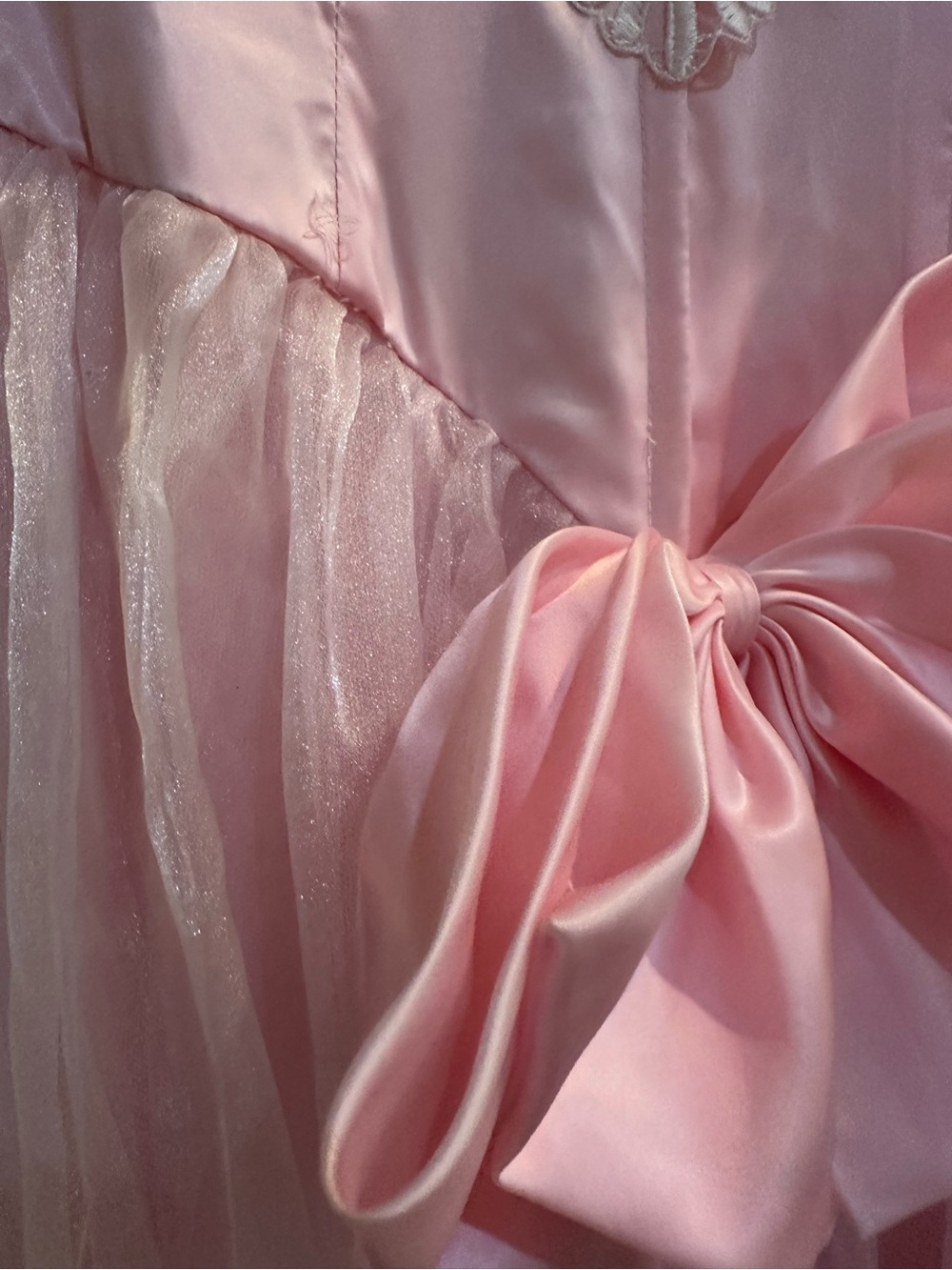 Glenda the Good Gown Costume Romantic Pink Ruffled Tulle Wedding Dress Pink Gown - Picture 7 of 8